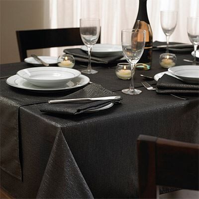 Paoletti Shalimar Napkins, 4 Pack, Black