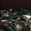 Linen House Winona Floral Digital Print 100% Cotton Housewife Pillow Case, Ivy, Pair