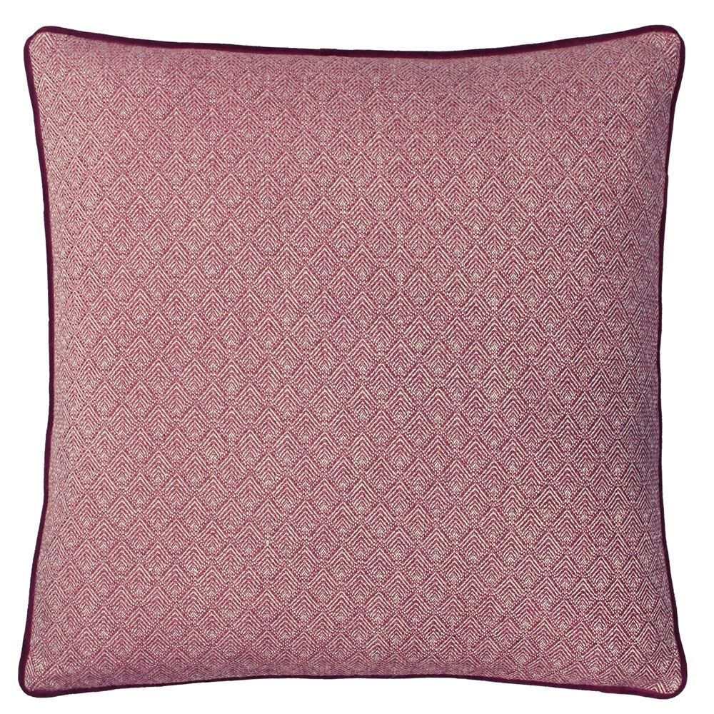 Paoletti Blenheim Geometric Woven Jacquard Piped Edge Cushion Cover