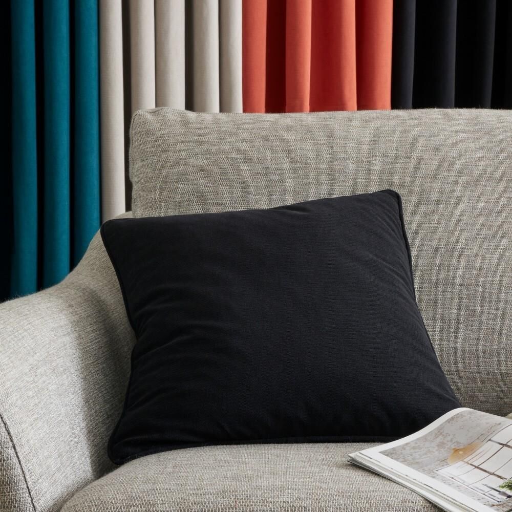 Catherine Lansfield Wilson Velvet Piped Edge Filled Cushion