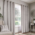 Appletree Boutique Conrad Stripe Woven Jacquard Eyelet Curtains