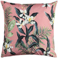 Furn Honolulu Tropical Floral 100% UV & Water Resistant Outdoor Cushion Cover, Pink, 43 x 43 Cm
