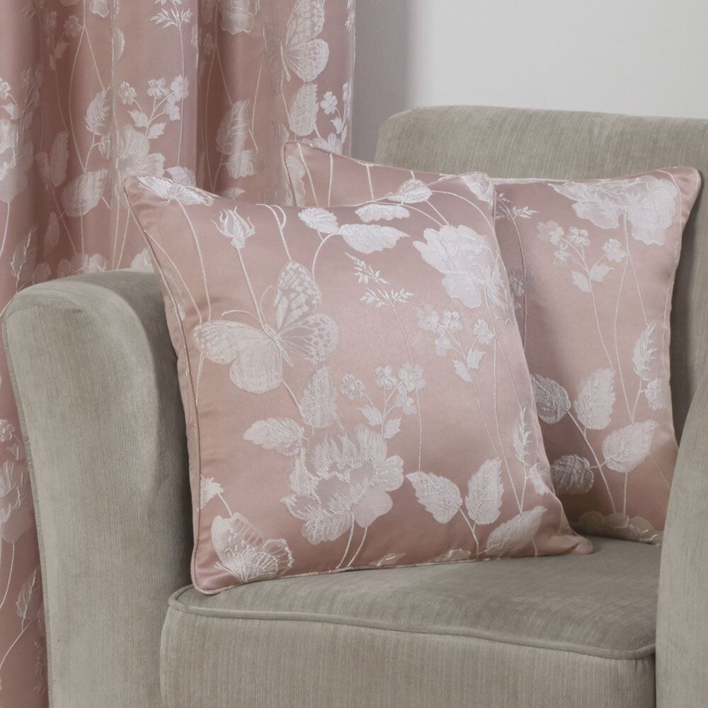 Emma Barclay Butterfly Meadow Floral Jacquard Cushion Cover