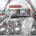 Bedlam Merry Christmas Polar Bears Easy Care Duvet Cover Set