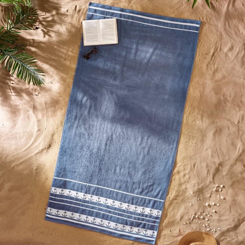 Catherine Lansfield Anchors 100% Cotton Beach Towel, Multi