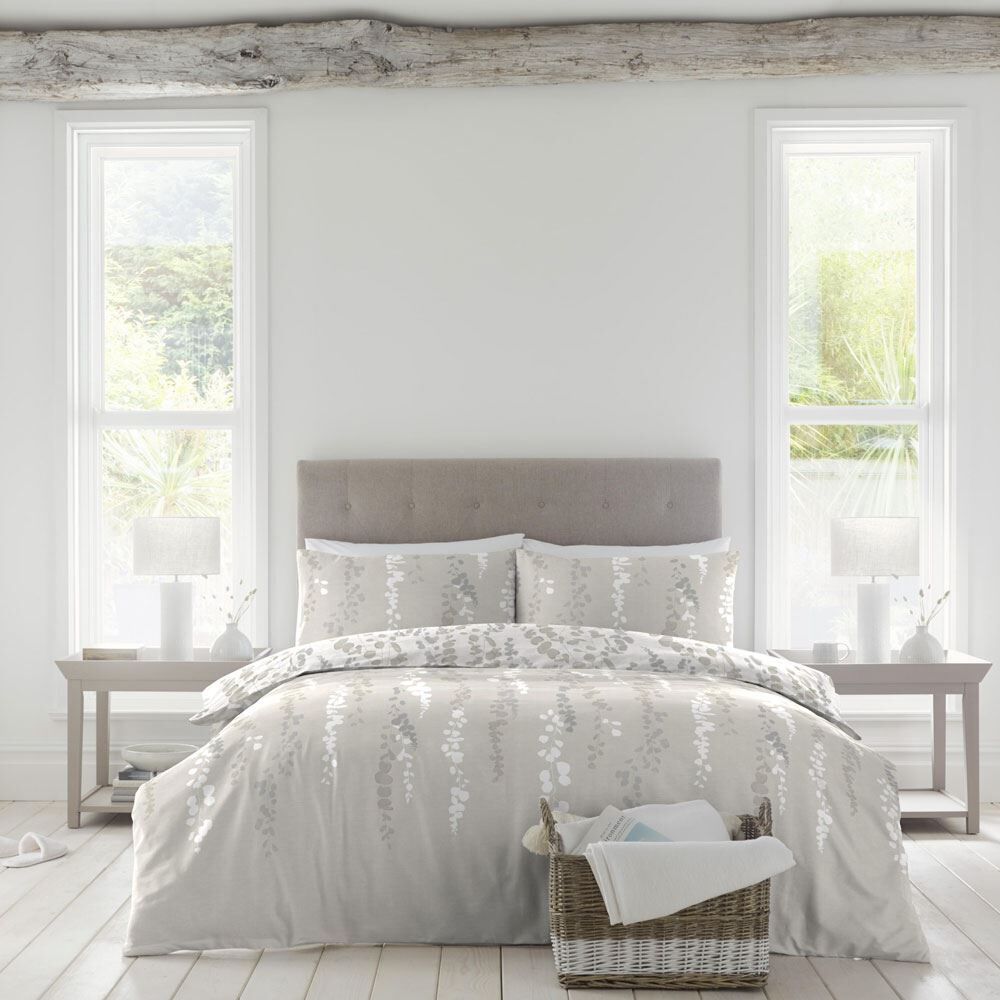Drift Home Eucalyptus Trail Botanical Print Reversible Eco-Friendly Duvet Cover Set