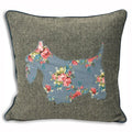 Paoletti Sweet Cottage Scottie Dog Cushion Cover, 45 x 45 Cm