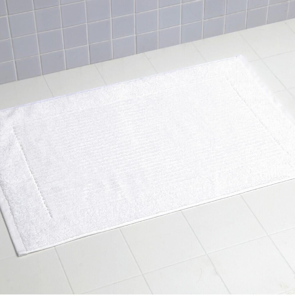 Linens Limited 100% Turkish Cotton Bath Mat, White