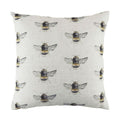 Evans Lichfield Bee Happy Multi Watercolour Print Cushion Cover, White, 43 x 43 Cm