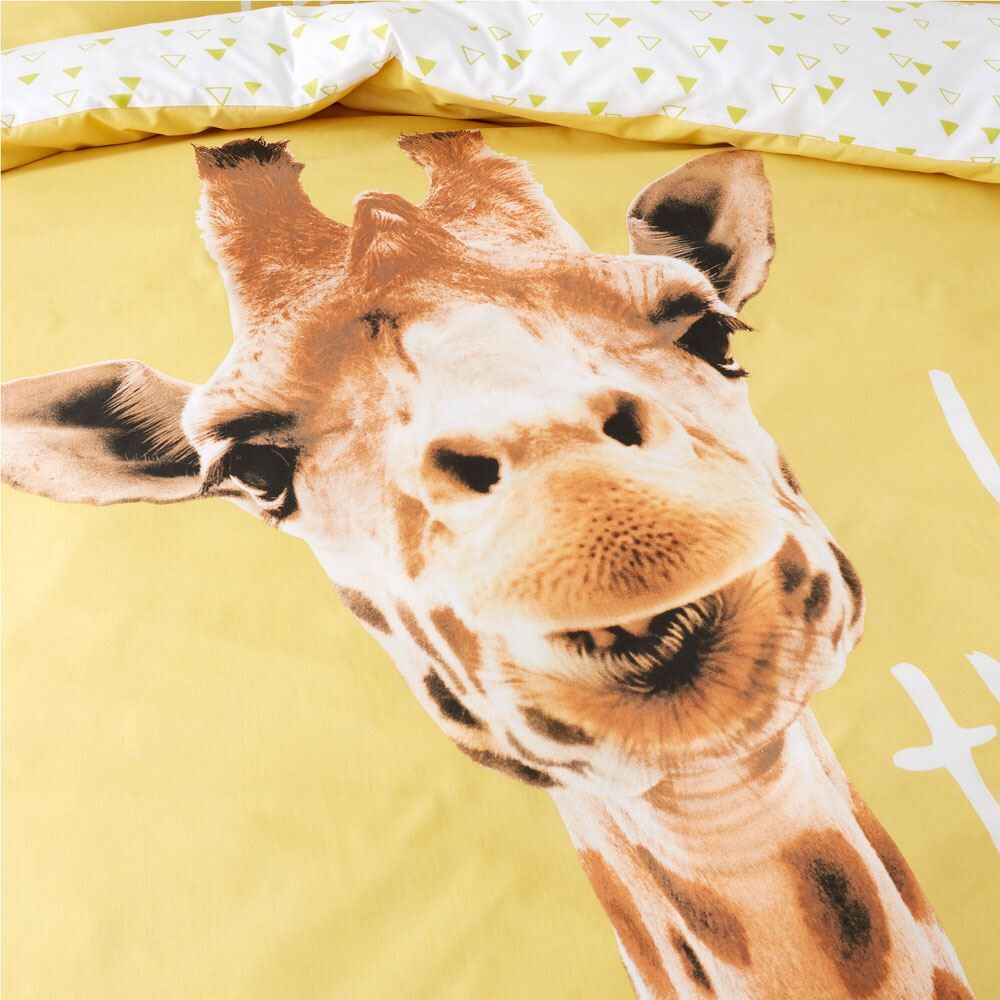 Catherine Lansfield Kids Giraffe Living The High Life Easy Care Duvet Cover Set