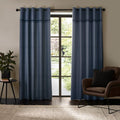 Catherine Lansfield Melville Woven Texture Eyelet Curtains