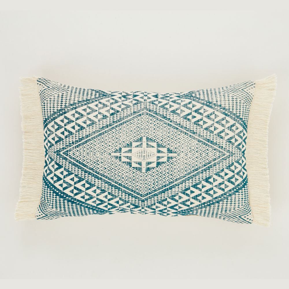 Pineapple Elephant Kebra Aztec Geometric Fringed Filled Cushion