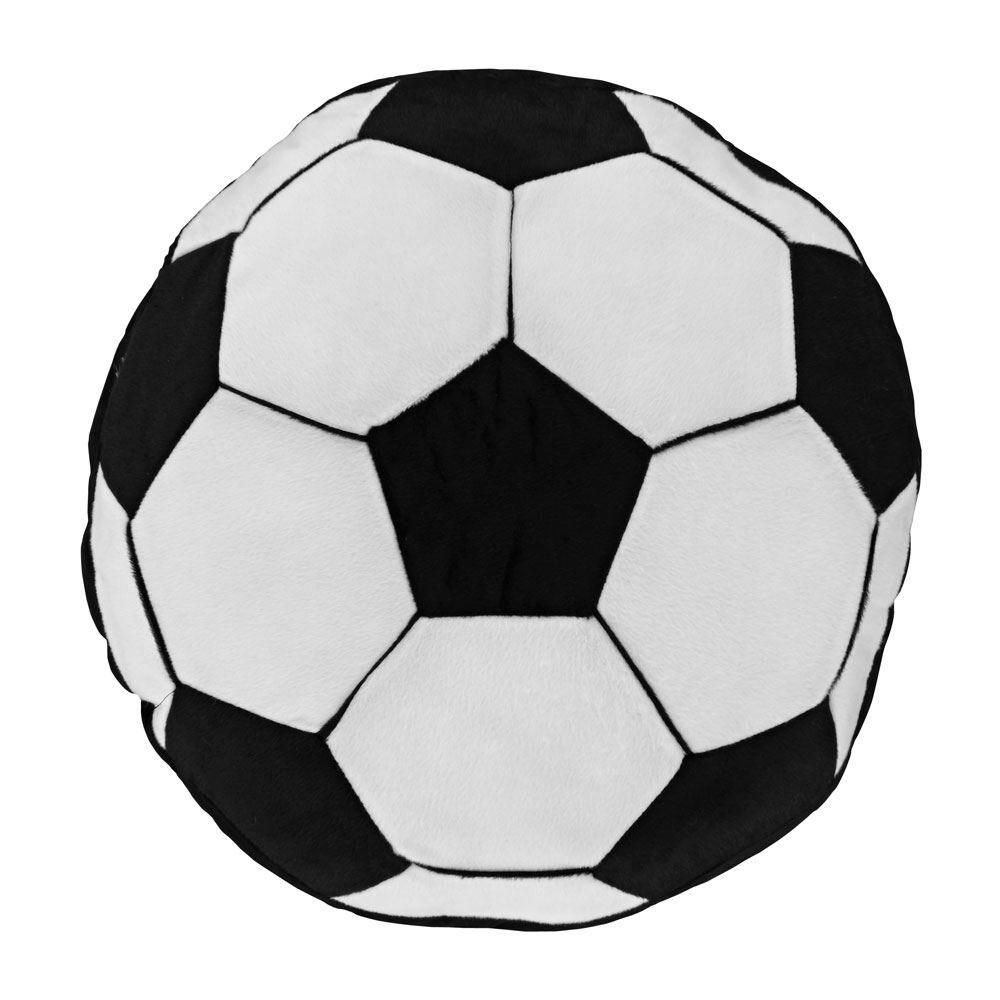 Catherine Lansfield Kids It's A Goal Cushion, Black/White, 40 x 40 Cm