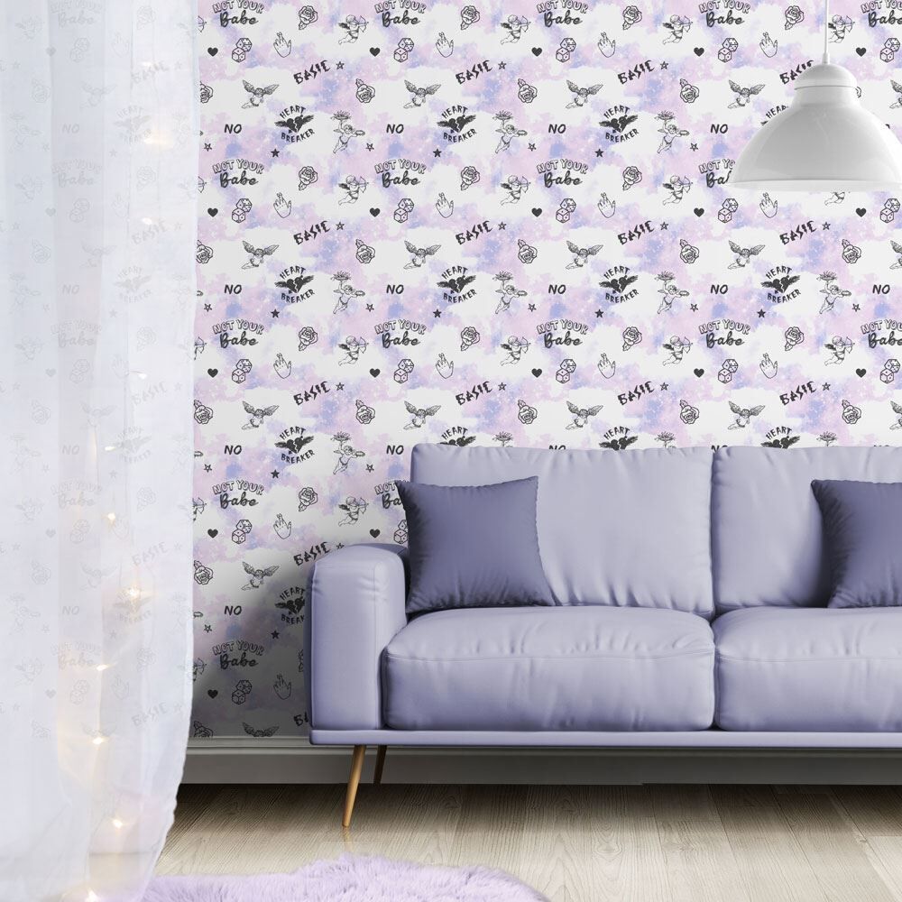 Sassy B Not Your Cherub Wallpaper, Pastel