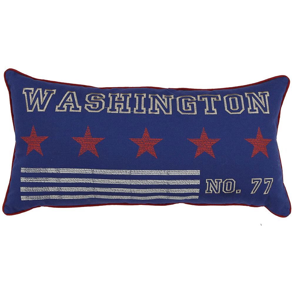 Scatter Box Washington No. 77 Filled Boudoir Cushion, Blue, 30 x 60 Cm