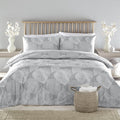 Drift Home Soren Leaf Print Reversible Eco-Friendly Duvet Cover Set