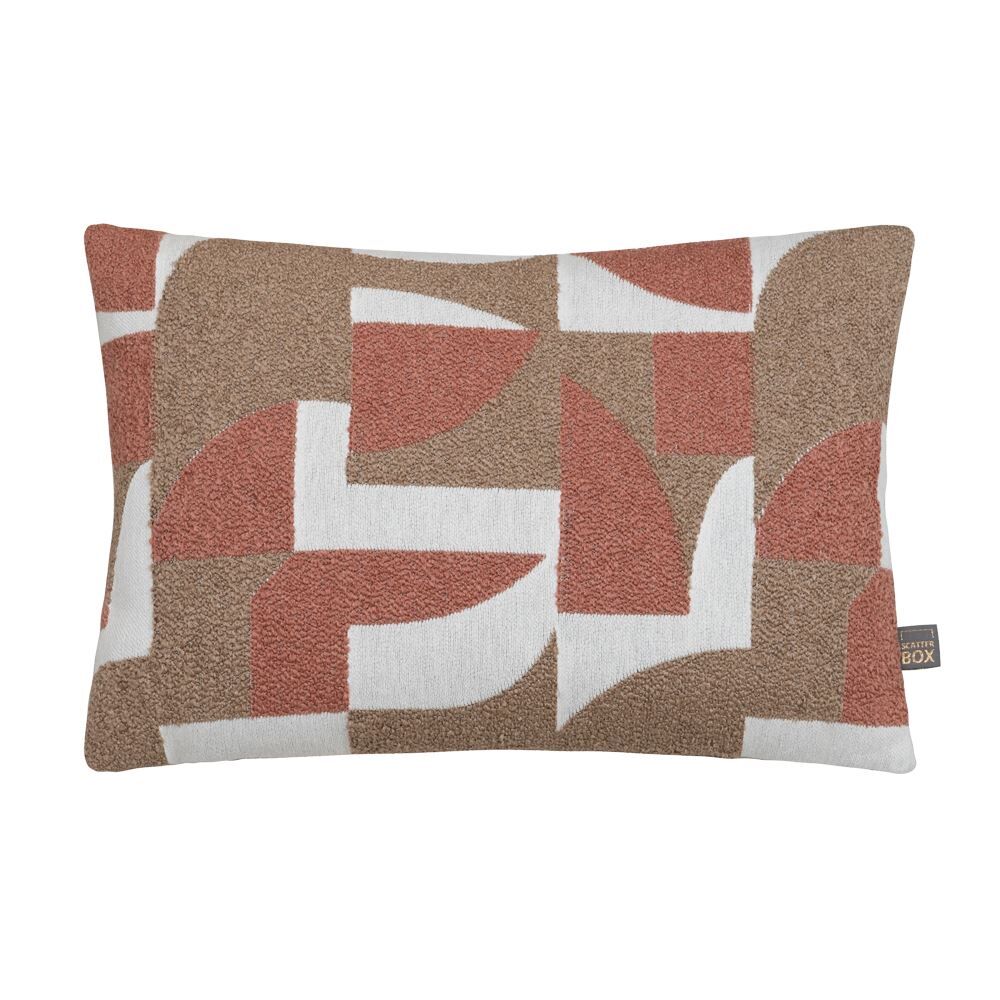Scatter Box Cooper Geometric Textured Feather Filled Cushion