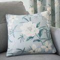 Dreams & Drapes Eve Floral Print 100% Cotton Piped Edge Cushion Cover