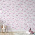 Catherine Lansfield Folk Unicorn Wallpaper, Pink