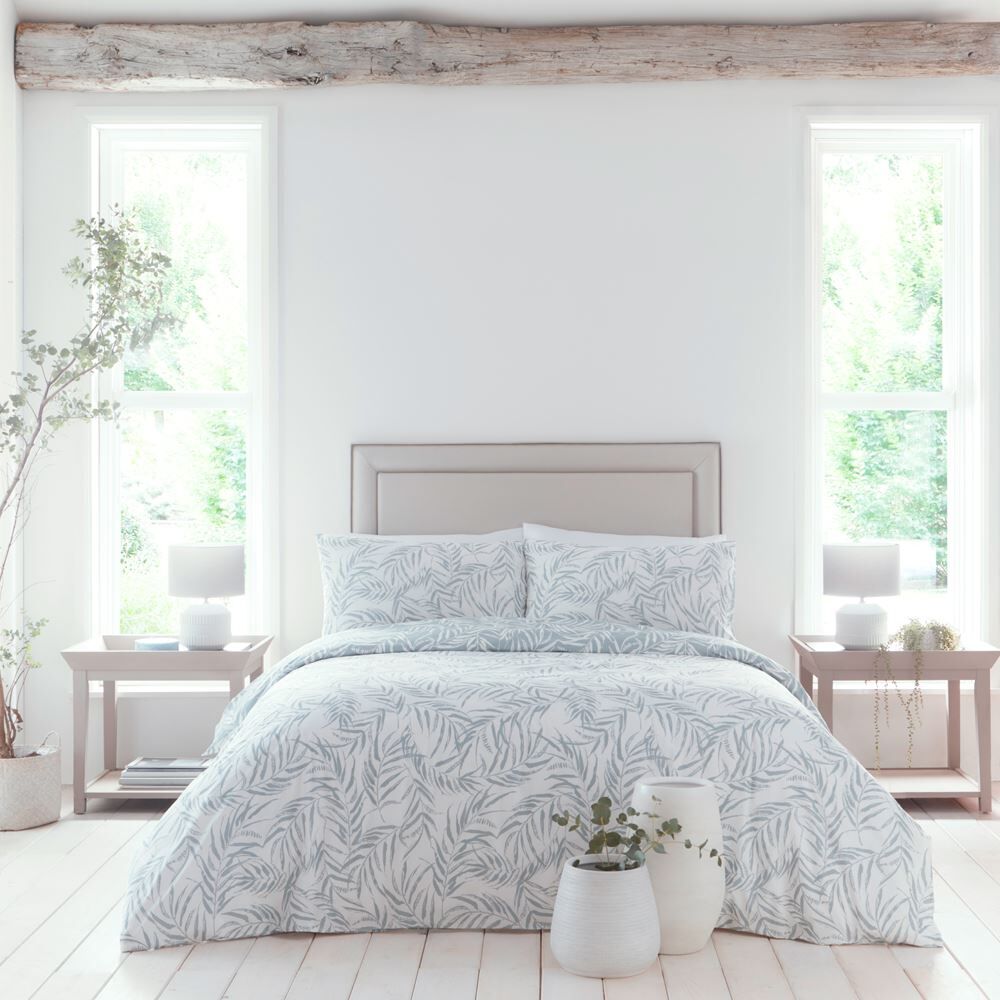 Drift Home Joelle Botanical Print Sustainable Eco-Friendly Reversible Duvet Cover Set