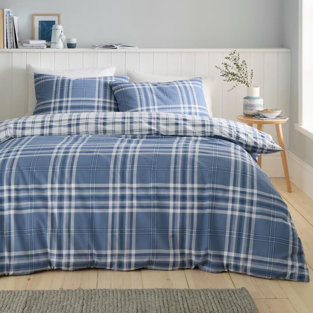 Catherine Lansfield Kelso Reversible Tartan Check Duvet Cover Set