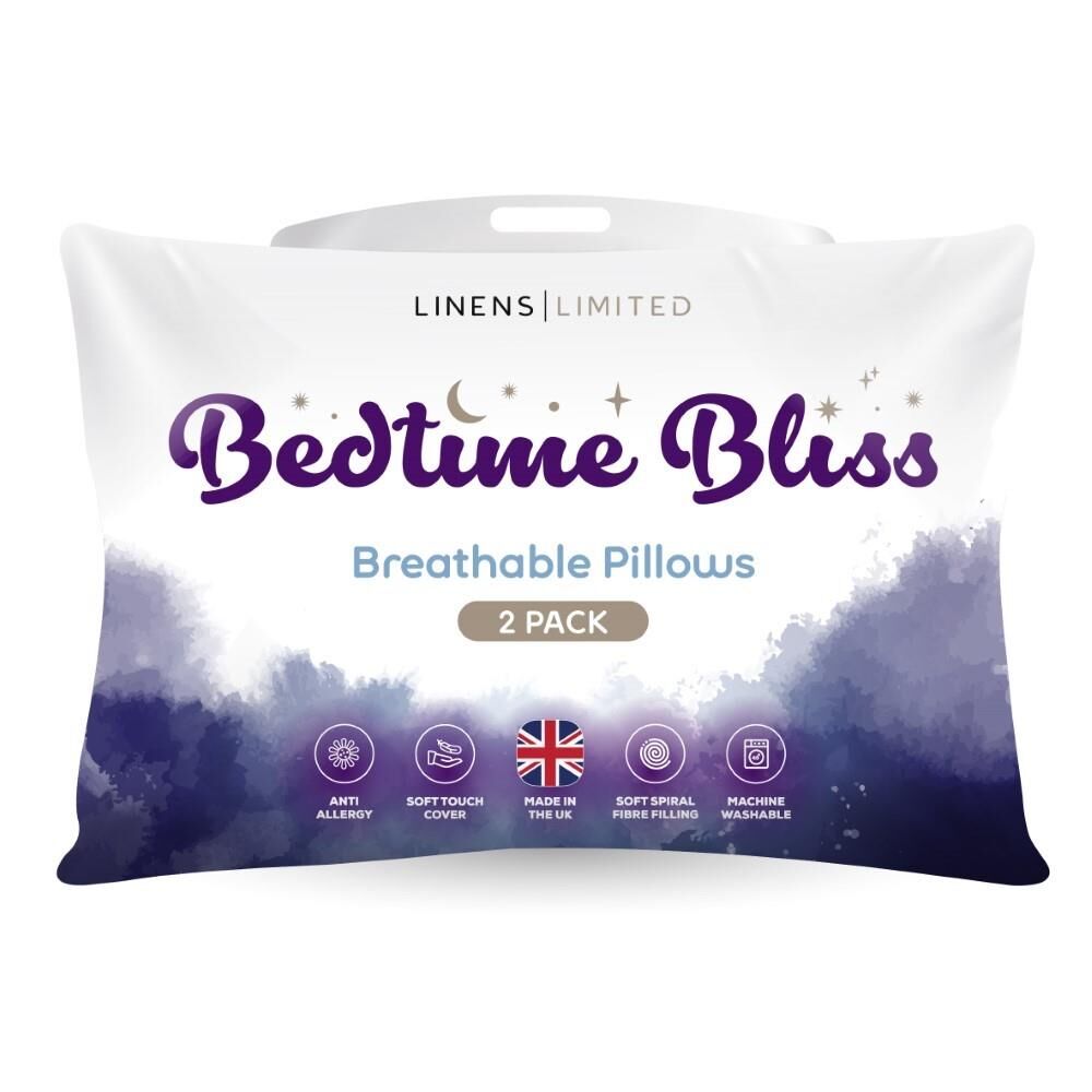 Linens Limited Bedtime Bliss Hollowfibre Non-Allergenic Pillows