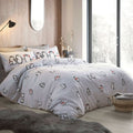 Fusion Christmas Snowy Penguin Print 100% Cotton Reversible Duvet Cover Set