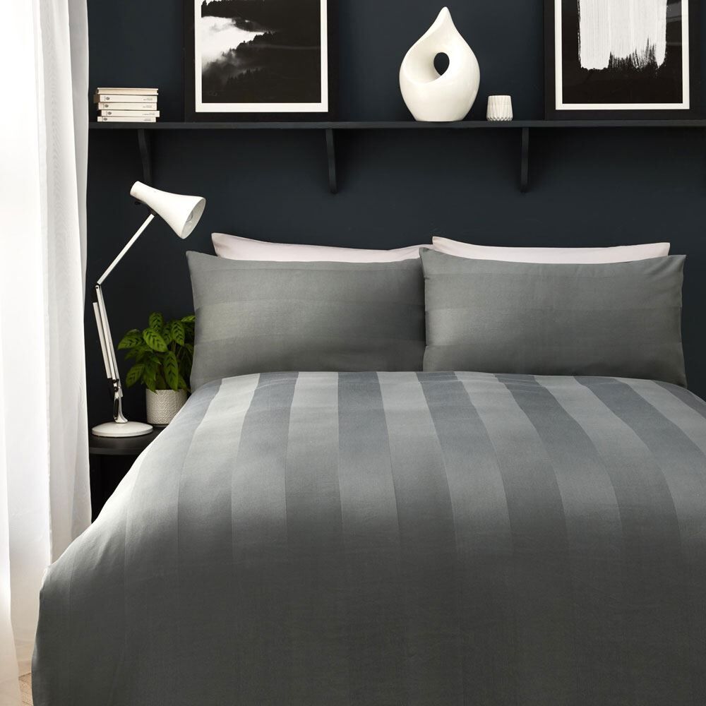Appletree Boutique Capri Dobby Stripe 100% Cotton 200 Thread Count Duvet Cover Set