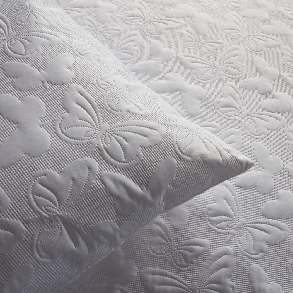 Serene Butterfly Garden Pinsonic Textured Duvet Cover Set