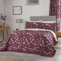 Dreams & Drapes Sweet Pea Floral Print Quilted Bedspread