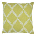 Paoletti Olivia Lattice Embroidered Piped Cushion Cover