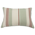 Scatter Box Bantry Stripe Piped Feather Filled Cushion, Duck Egg, 40 x 60 Cm