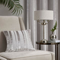 Appletree Boutique Conrad Stripe Woven Jacquard Piped Edge Filled Cushion
