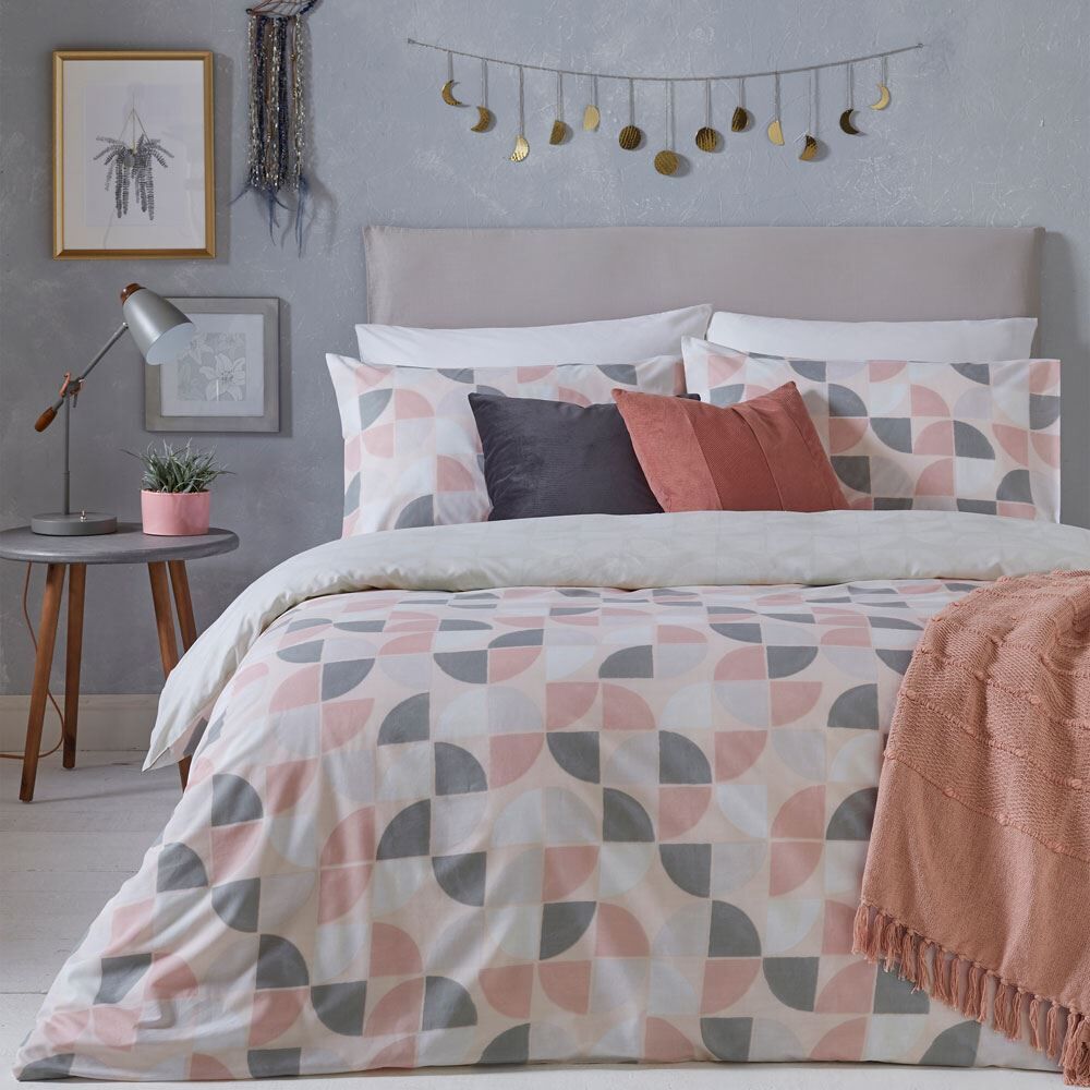 Furn Luna Geometric Print Duvet Cover Set