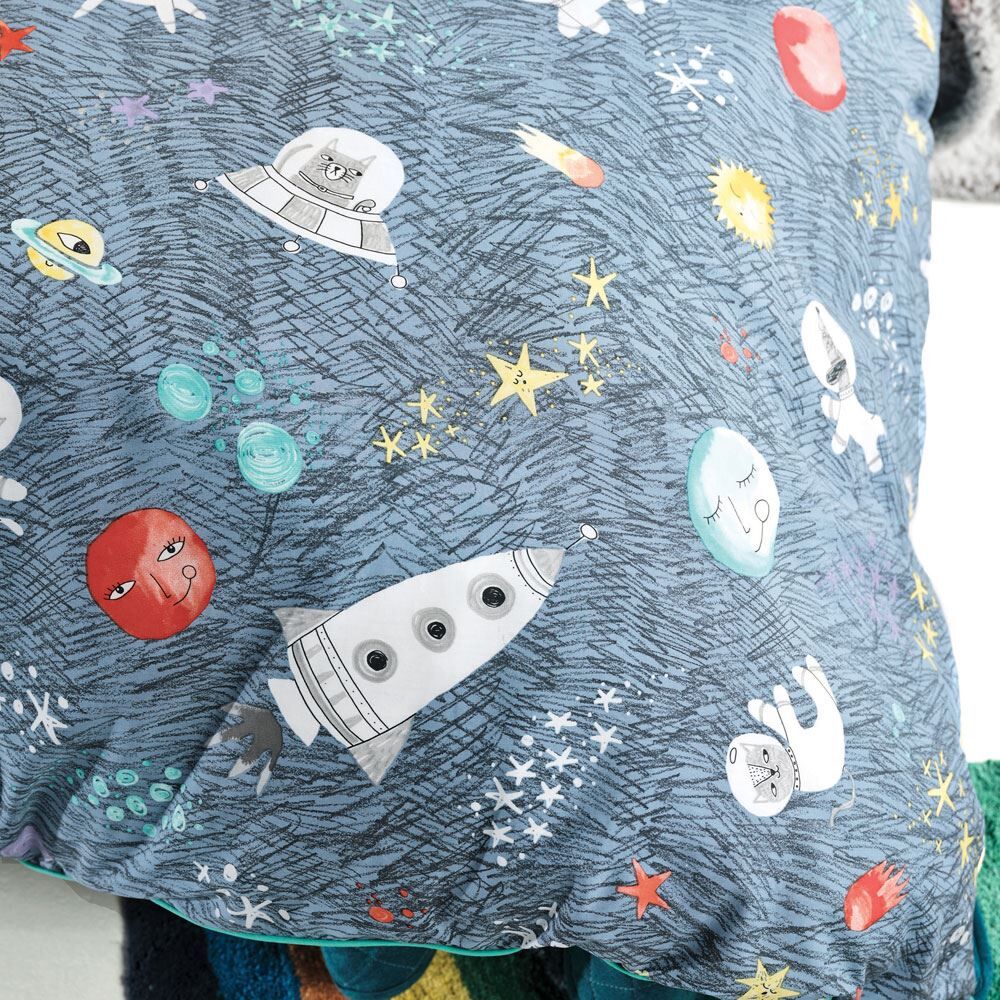 Linen House Kids Space Race Print 100% Cotton Duvet Cover Set