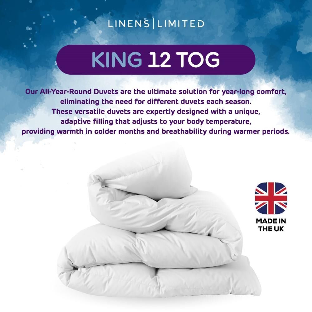 Linens Limited Polycotton Hollowfibre Non-Allergenic Duvet