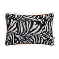 Scatter Box Rey Zebra Print Woven Jacquard Feather Filled Piped Edge Cushion