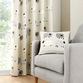Fusion Dotty Sheep Print 100% Cotton Piped Edge Cushion Cover, Natural, 43 x 43 Cm