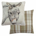 Evans Lichfield Donkey Watercolour Print Cushion Cover, Multi, 43 x 43 Cm