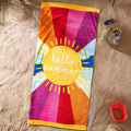 Catherine Lansfield Hello Summer 100% Cotton Beach Towel, Multi