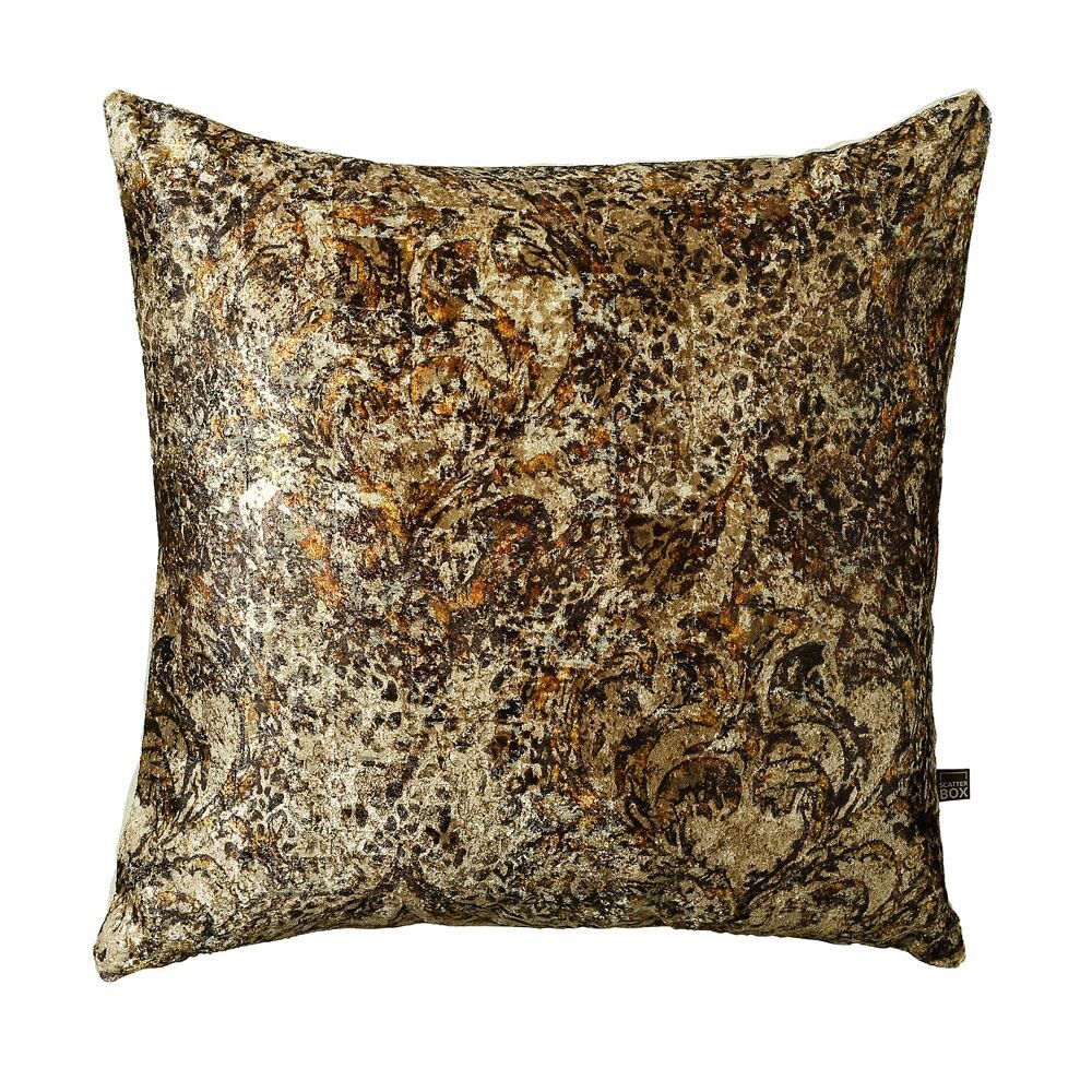 Scatter Box Sumatra Cut Velvet Feather Filled Cushion, Multi