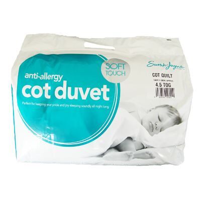 Sarah Jayne Anti-Allergy Duvet, Cot Bed