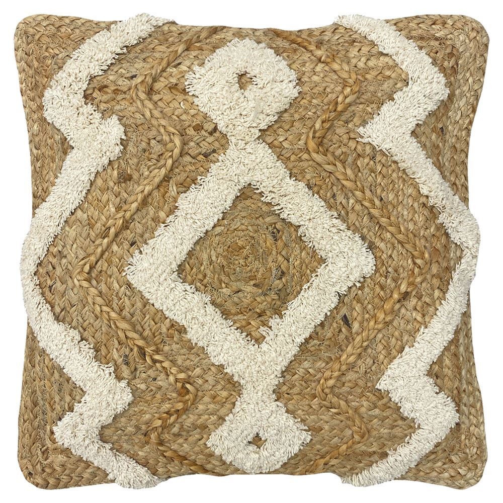 Furn Jana Braided Jute Rich Cushion Cover