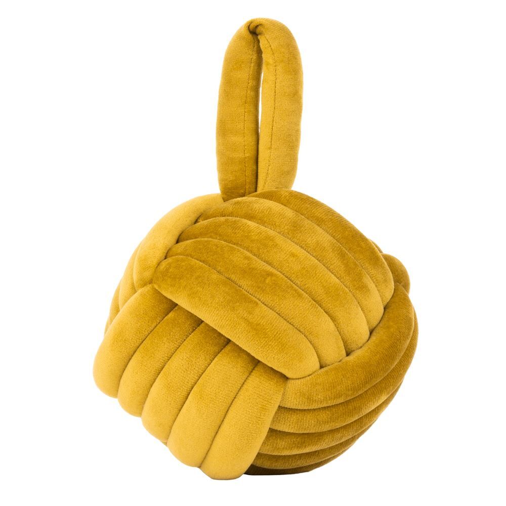 Furn Knot Plush Velvet  Heavy Weight Door Stop