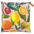 Evans Lichfield Citrus Print Outdoor Floor Cushion Cover, Multi, 70 x 70 Cm