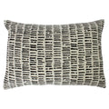 Riva Home Adara Brush Strokes 100% Cotton Cushion Cover, Cotton, Ivory/Black, 40 x 60 Cm