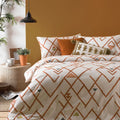 Furn Inka Geometric Print Reversible Duvet Cover Set
