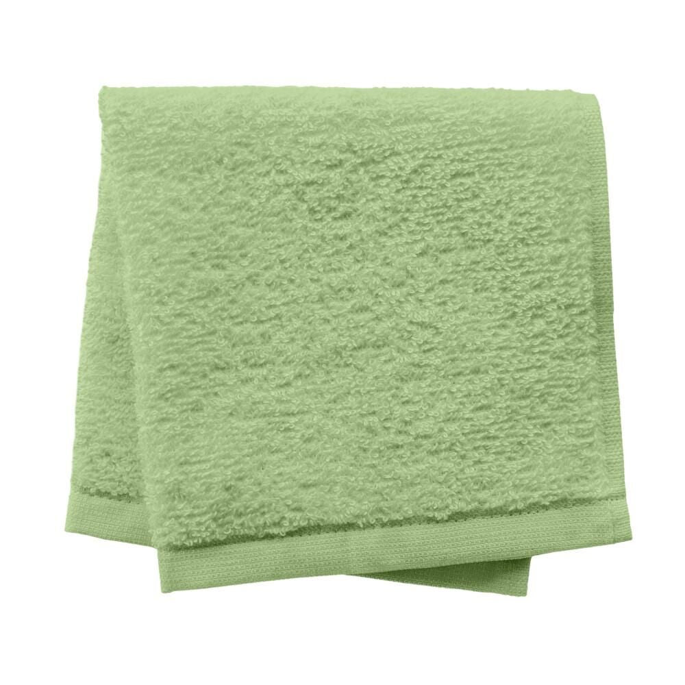 Linens Limited 100% Turkish Cotton Face Cloth, Light Green