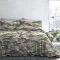 Bedlam Kids Camouflage Print Reversible Duvet Cover Set