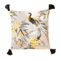 Scatter Box Samaya Tasselled Feather Filled Cushion, Black/Gold, 45 x 45 Cm
